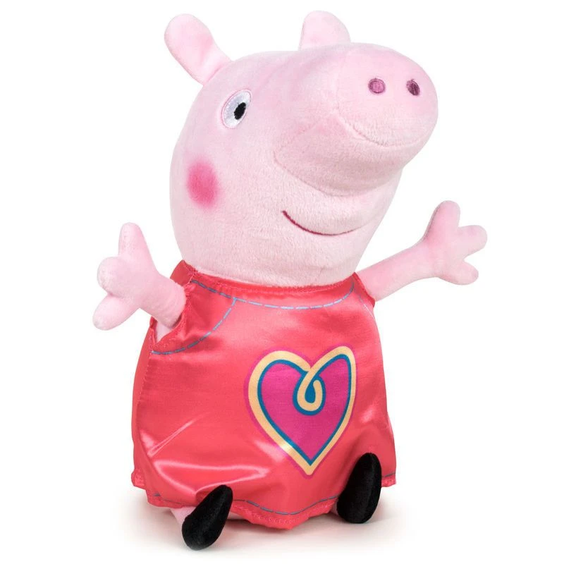 Peppa Gris Plysj 45cm - Peppa Med Hjertekjole 3 Peppa Gris Plysj 45cm - Peppa Med Hjertekjole