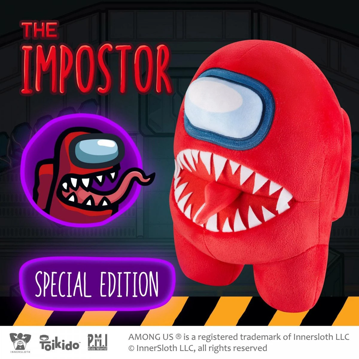 Among Us Plysjbamse 25 Cm - Rød 5 Among Us Plysjbamse 25 Cm - Rød - Bilde 3