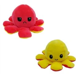 Vendbar Blekksprut - Rød/Gul 10x20 Cm