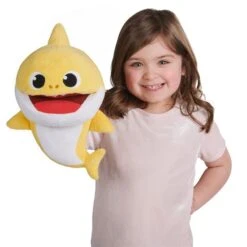 Baby Shark Hånddukke - Baby Shark Gul -Cuddlebug Selger 113127 4 1 240562 h62090134
