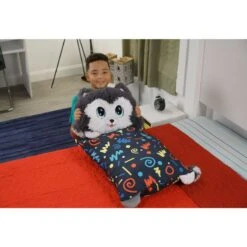 Happy Nappers Fluffaluff Plysj 91cm - Huskyen Sakari -Cuddlebug Selger 114801 5 246530 h62090134