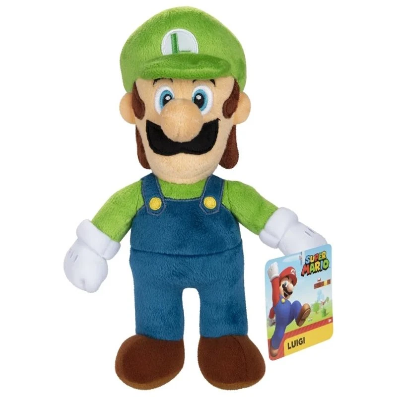 Nintendo Super Mario Plysjbamse - Luigi 24cm 3 Nintendo Super Mario Plysjbamse - Luigi 24cm