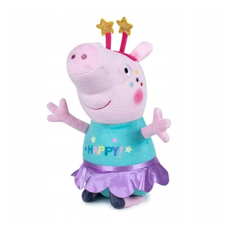 Peppa Gris Plysjbamse 30cm - Peppa 'Happy' Ballerina 3 Peppa Gris Plysjbamse 30cm - Peppa 'Happy' Ballerina