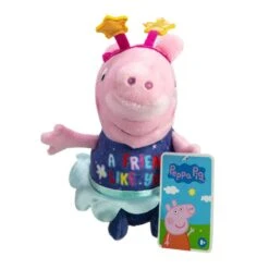Peppa Gris Plysjbamse 20 Cm - Peppa Med Blå Ballerina Kjole -Cuddlebug Selger 117598 2 251584 h62090134