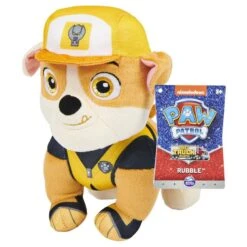 PAW Patrol Big Truck Pups Plysjbamse 15 Cm - Rubble -Cuddlebug Selger 118589 4 256274 h62090134