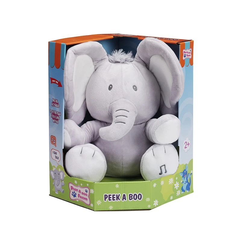 Peek- A- Boo Friend - Grå Elefant 30 Cm 4 Peek- A- Boo Friend - Grå Elefant 30 Cm - Bilde 2