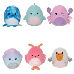 Squishville S5 Plysjbamse 4-pakning 5cm - Beach Day Squad -Cuddlebug Selger 230322 111837 121104 3 261323 h81aa4ffa