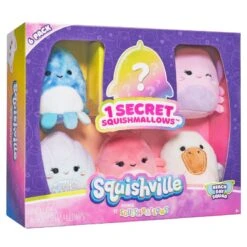 Squishville S5 Plysjbamse 4-pakning 5cm - Beach Day Squad -Cuddlebug Selger 230322 111854 121104 10 261323 h81aa4ffa