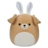Squishmallows Plysjbamse 19cm - Hunden Stevon M/kaninører