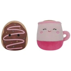 Cuddlebug Selger 25 Squishmallows S7 Plysjbamse 13cm - Donuten Deja Og Latte