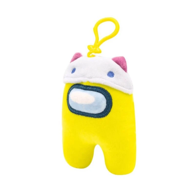 Among Us S3 Clip On Plysjbamse 13cm - Gul 3 Among Us S3 Clip On Plysjbamse 13cm - Gul