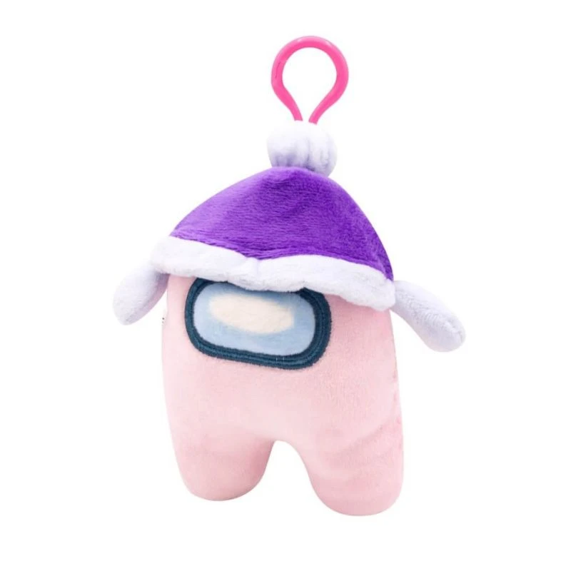 Among Us S3 Clip On Plysjbamse 13cm - Rosa 3 Among Us S3 Clip On Plysjbamse 13cm - Rosa