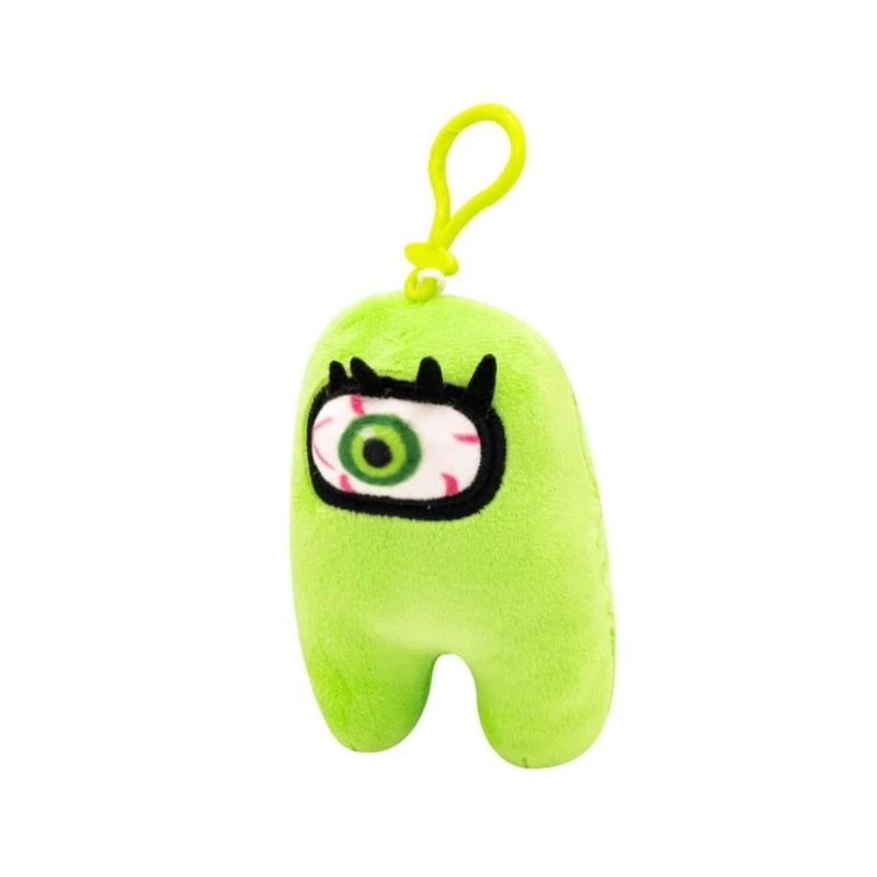Among Us S3 Clip On Plysjbamse 13cm - Grønn 3 Among Us S3 Clip On Plysjbamse 13cm - Grønn