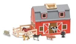 Melissa & Doug - Fold & Go Bondegård Med Figurer