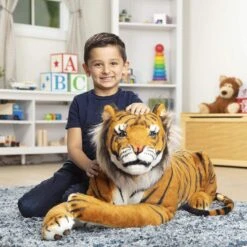 Melissa & Doug - Stor Tiger Plysjbamse 165 Cm -Cuddlebug Selger 62476 13 180453 h26715501