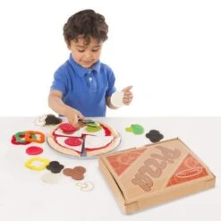 Melissa & Doug - Pizza Sett I Filt 42 Deler -Cuddlebug Selger 67625 10 185365 hf7a89e6d