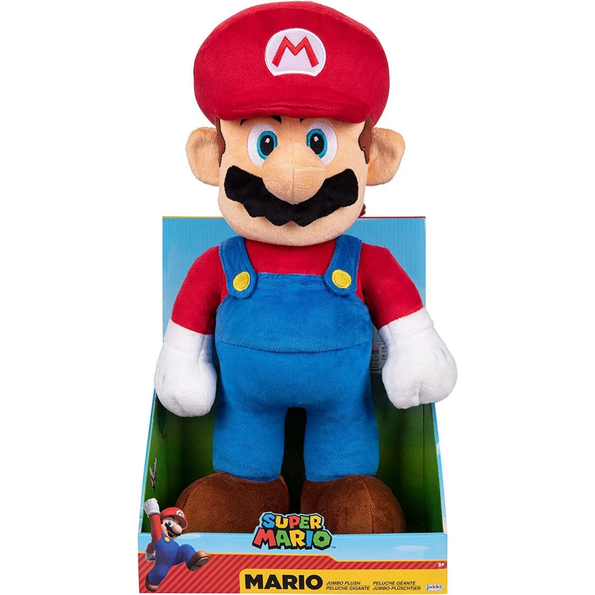 Nintendo Super Mario Jumbo Plysjbamse 51cm - Mario 6 Nintendo Super Mario Jumbo Plysjbamse 51cm - Mario - Bilde 4