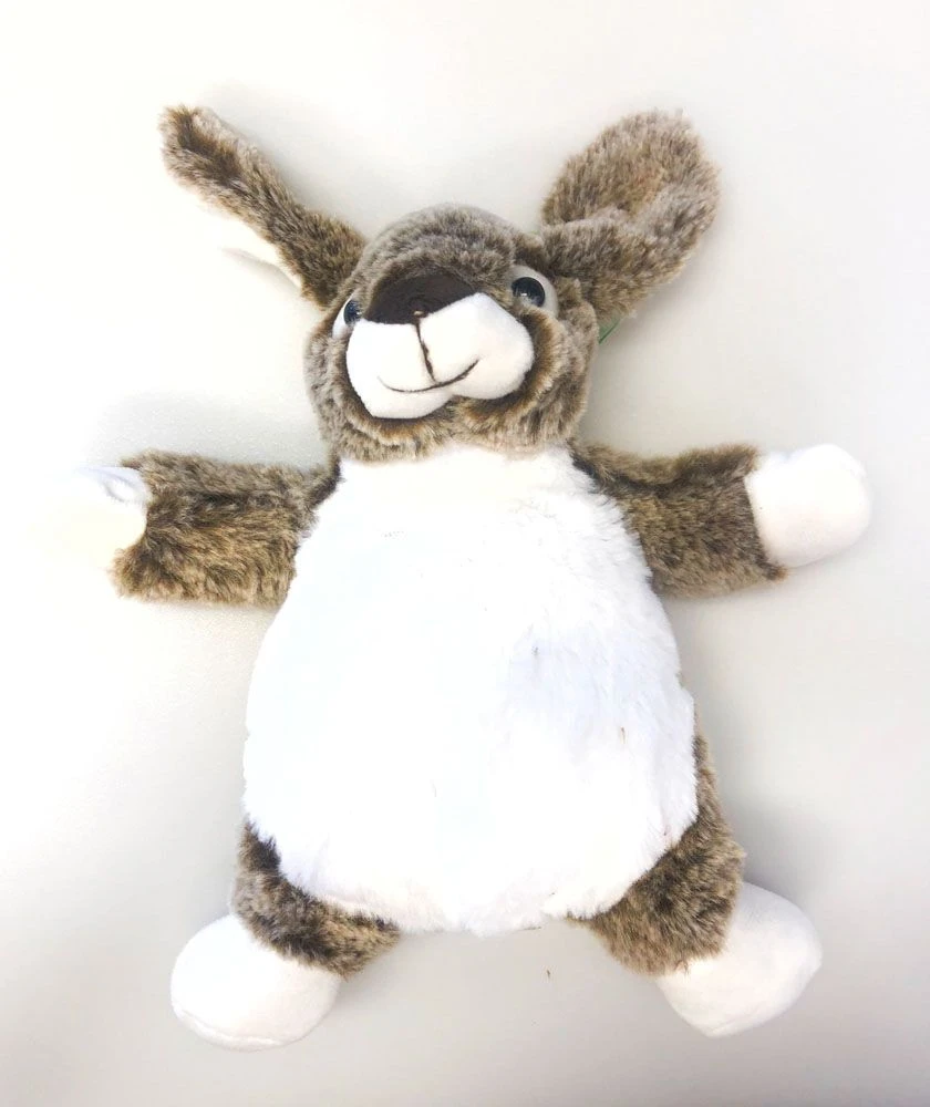 Molli Toys - Kanin Plysj 21 Cm - Mørk Brun/hvit 4 Molli Toys - Kanin Plysj 21 Cm - Mørk Brun/hvit - Bilde 2