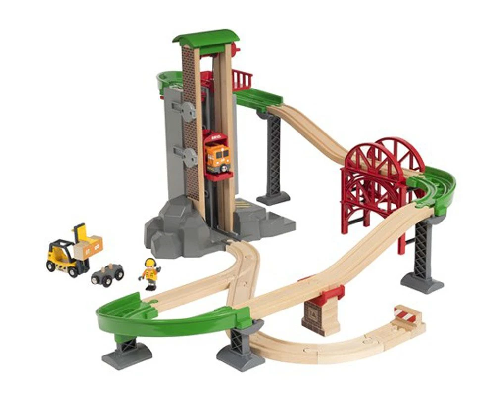 BRIO World - Løft Og Last Lagersettet 33887 4 BRIO World - Løft Og Last Lagersettet 33887 - Bilde 2