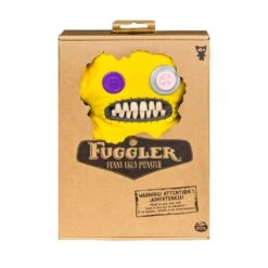 Fuggler Funny Ugly Monster - Gul Plysj Figur 20 Cm