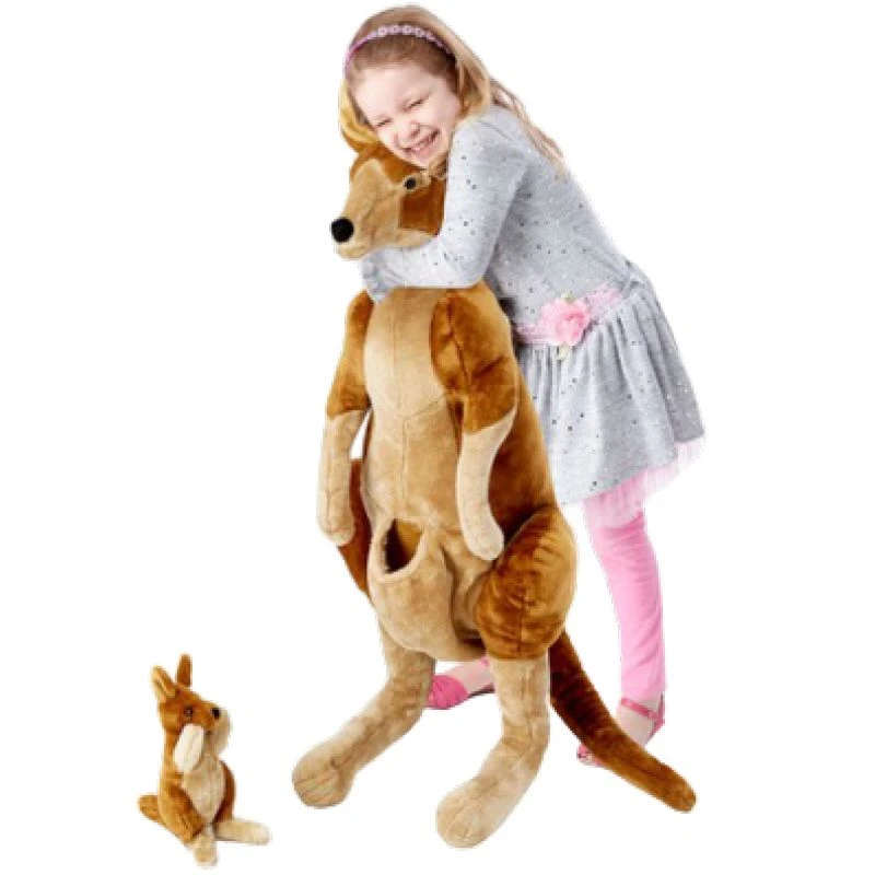 Melissa & Doug - Stor Kenguru Og Joey Plysj 90 Cm 4 Melissa & Doug - Stor Kenguru Og Joey Plysj 90 Cm - Bilde 2
