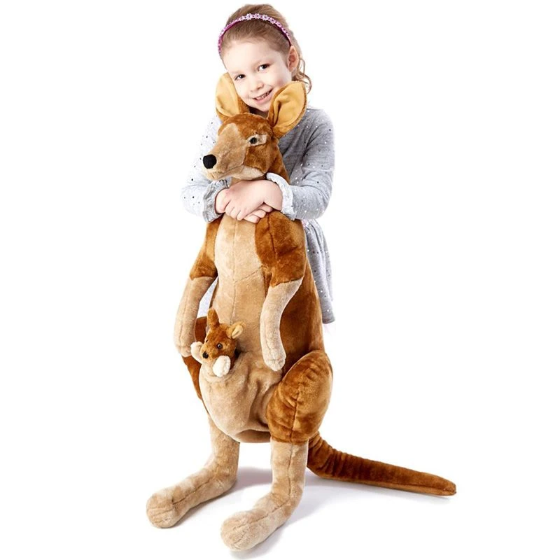 Melissa & Doug - Stor Kenguru Og Joey Plysj 90 Cm 3 Melissa & Doug - Stor Kenguru Og Joey Plysj 90 Cm