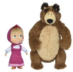 Masha Og Mishka - Mishka 43 Cm Og Masha 23 Cm