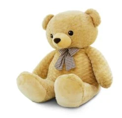 Aurora Plysj 110 Cm - Bamse Lys Brun