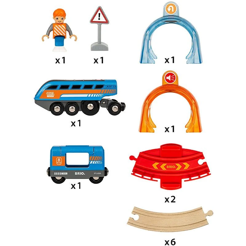 BRIO World Smart Tech Rund Togbane Med Tunnel 33974 6 BRIO World Smart Tech Rund Togbane Med Tunnel 33974 - Bilde 4