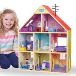 Cuddlebug Selger 28 Peppa Gris Stort Lekehus I Tre 65 Cm