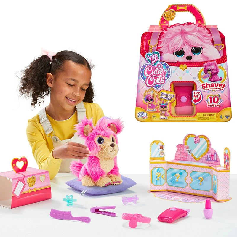 Scruff A Luvs Cutie Cuts - Rosa Hund 3 Scruff A Luvs Cutie Cuts - Rosa Hund